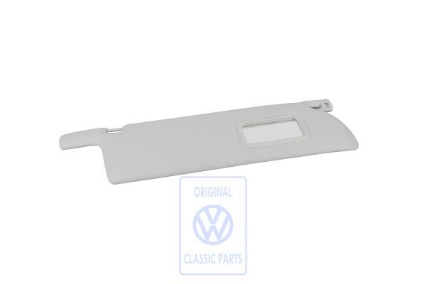 Volkswagen Transporter T4 zonneklep met spiegel - rechts, grijs, links gestuurd