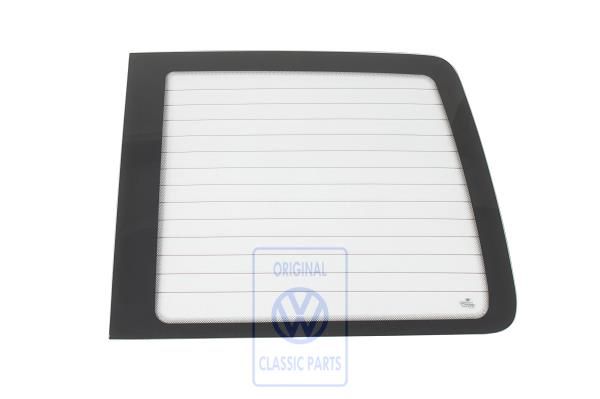 Volkswagen Transporter T4 zijruit cabinedeur - groen, dubbele cabine