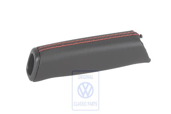 Volkswagen Transporter T4 lederen handremgreep - zwart/rood