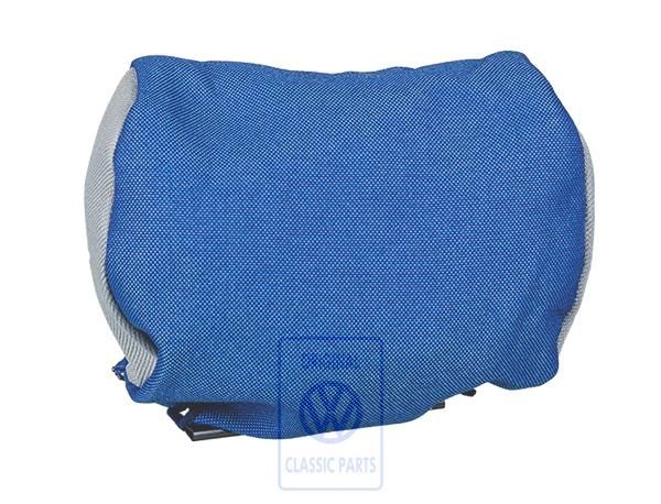 Volkswagen Transporter T4 hoofdsteunbekleding - flanelgrijs/blauw stof