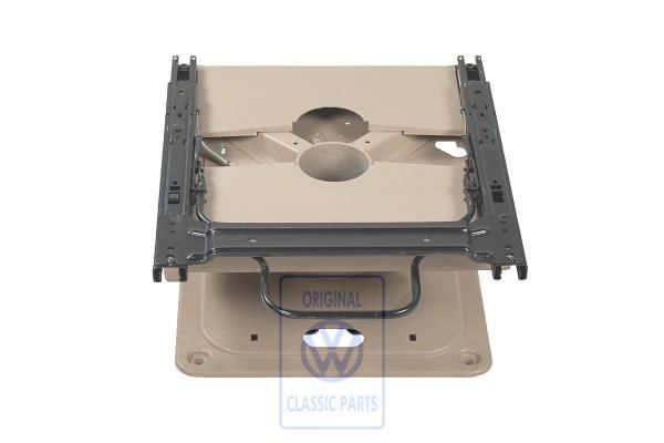 Volkswagen Transporter T4 draaistoelframe eerste zitrij - rechts, lichtbeige