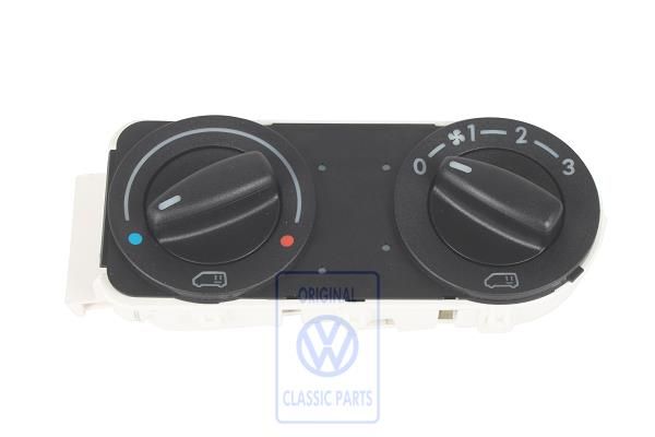 Volkswagen Transporter T4 bedieningseenheid verwarming en airco - zwart