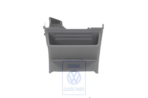 Volkswagen Transporter T4 voetruimte-uitstroomopening met vak - mistralgrijs
