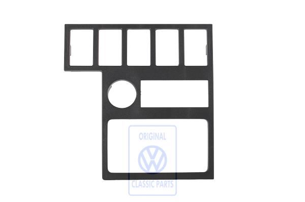 Volkswagen Transporter T4 schakelaarhouder - satijnzwart, links gestuurd