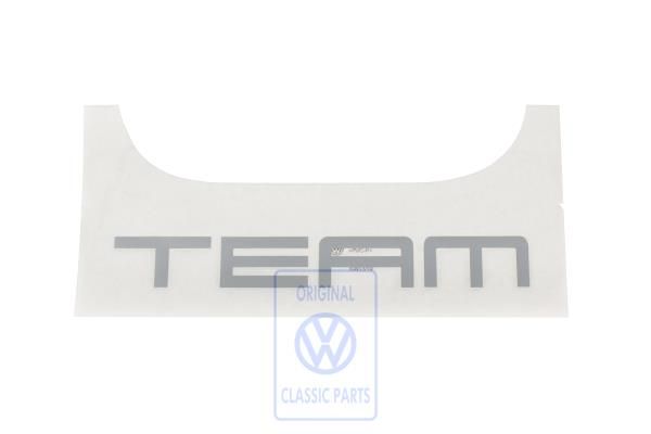 Volkswagen folieopschrift TEAM - zilver