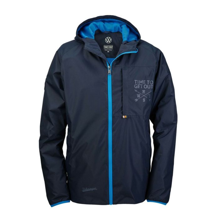 Volkswagen regenjas T1 design (heren, donkerblauw) – maat S