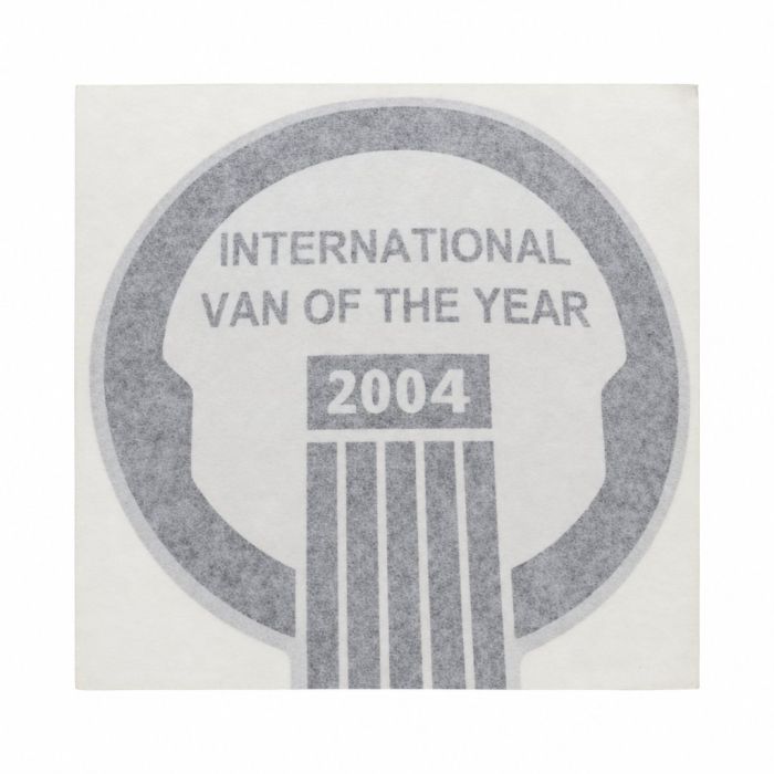 Volkswagen Transporter T5 sticker 'van of the year 2004'