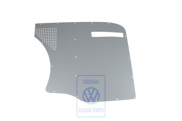 Volkswagen Transporter T5 zijwandbekleding achter links - kunstgrijs, met ventilatie