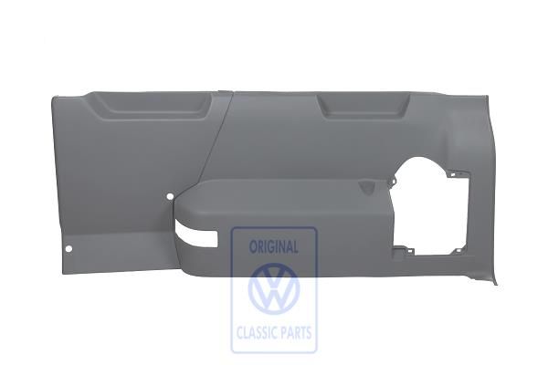 Volkswagen Transporter T5 zijbekleding rechtsachter - kunstgrijs, met gordels