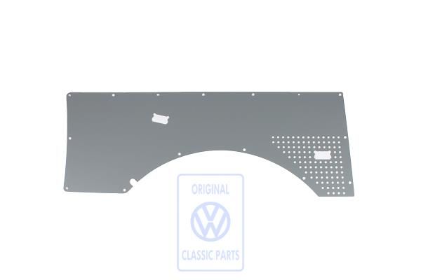 Volkswagen Transporter T5 zijwandbekleding achter rechts - kunstgrijs, 3400 mm