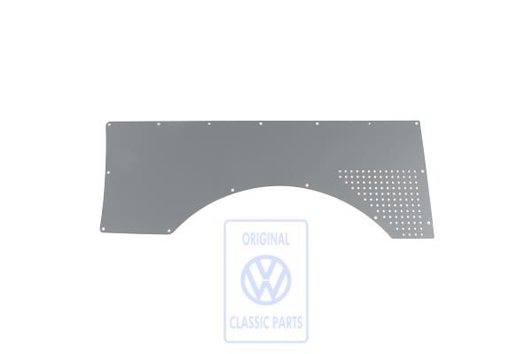 Volkswagen Transporter T5 zijwandbekleding achter rechts - kunstgrijs, zonder stoelen