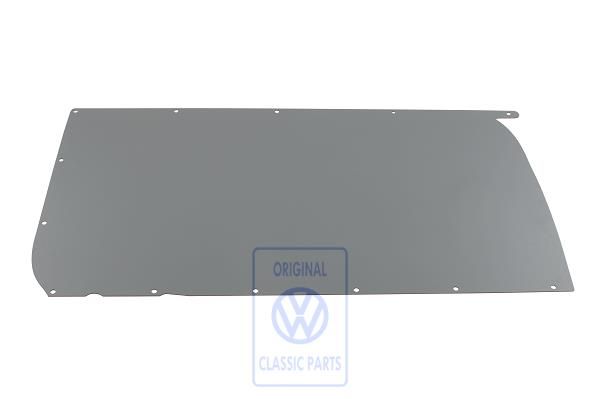 Volkswagen Transporter T5 zijwandbekleding achter rechts - kunstgrijs, zonder zitplaatsen