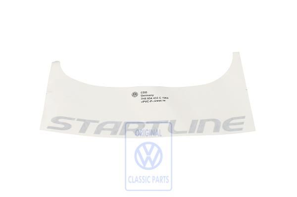 Volkswagen Transporter T5 opschrift STARLINE zijkant - zilver