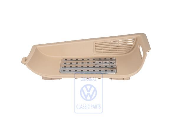 Volkswagen Transporter T5 inzet opstaptrede met standkachel - rechts, puurbeige