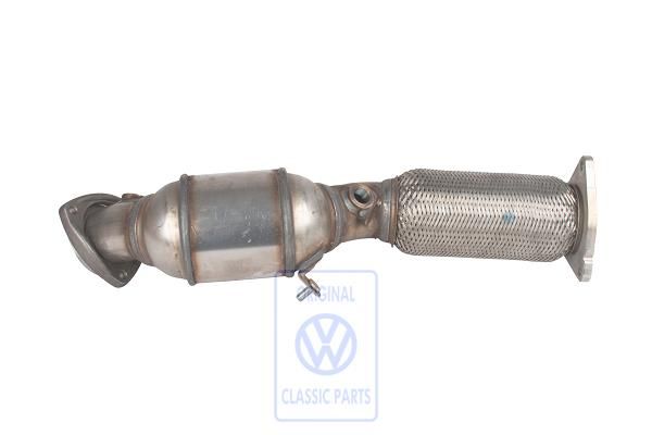 Volkswagen Touareg 1 (7L) uitlaatpijp met katalysator (AXQ) - rechts