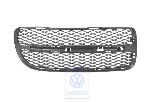 Volkswagen Touareg 1 (7L) ventilatierooster bumper - rechts, satijnzwart