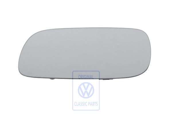 Volkswagen Touareg 1 (7L) spiegelglas vlak met plaat - links