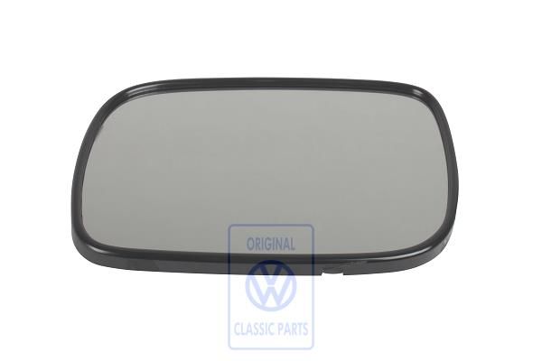 Volkswagen Touareg 1 (7L) zelfdimmend spiegelglas vlak met plaat - links