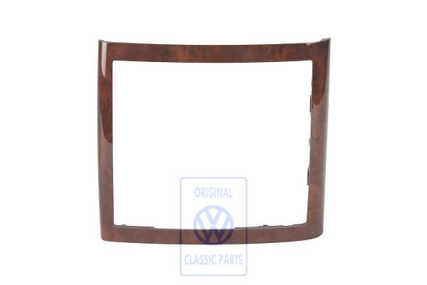 Volkswagen Touareg 1 (7L) frame middenconsole achter - wortelnotenhout