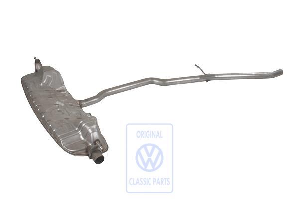 Volkswagen Touareg 1 (7L) einddemper met sportuitlaatpijp (BLK, BAC)