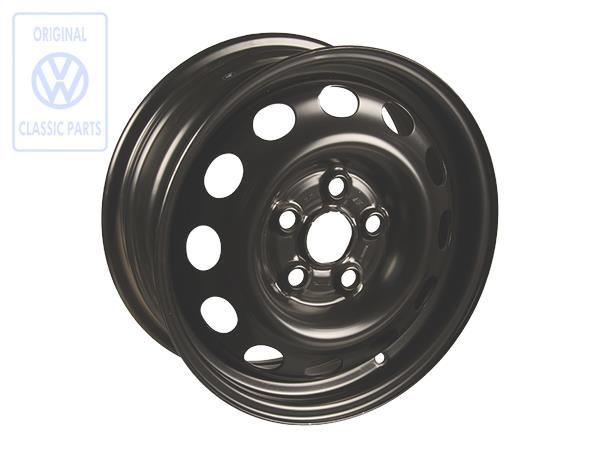 Volkswagen Sharan 1 (7M) stalen velg 6Jx15 ET55 5x112 - rallyzwart