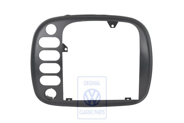 Volkswagen Sharan 1 (7M) dashboardpaneel midden - satijnzwart