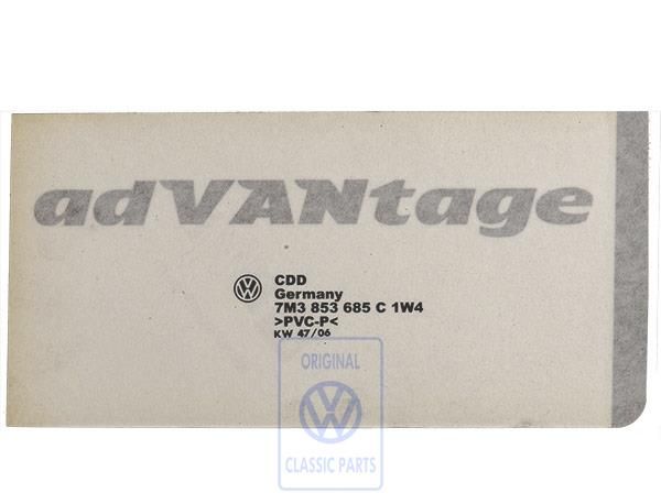 Volkswagen folieopschrift ADVANTAGE - zilver