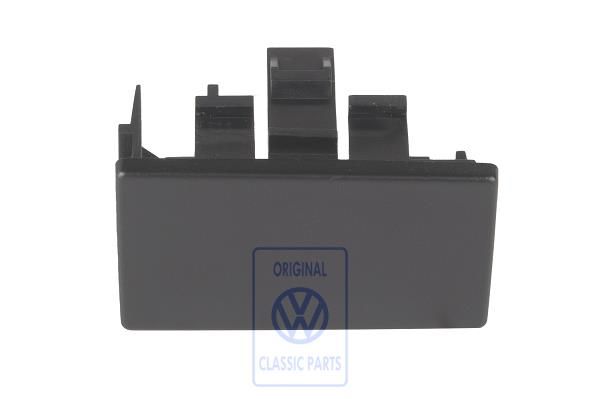 Volkswagen blinddeksel radiopaneel - middenrechts, zwart