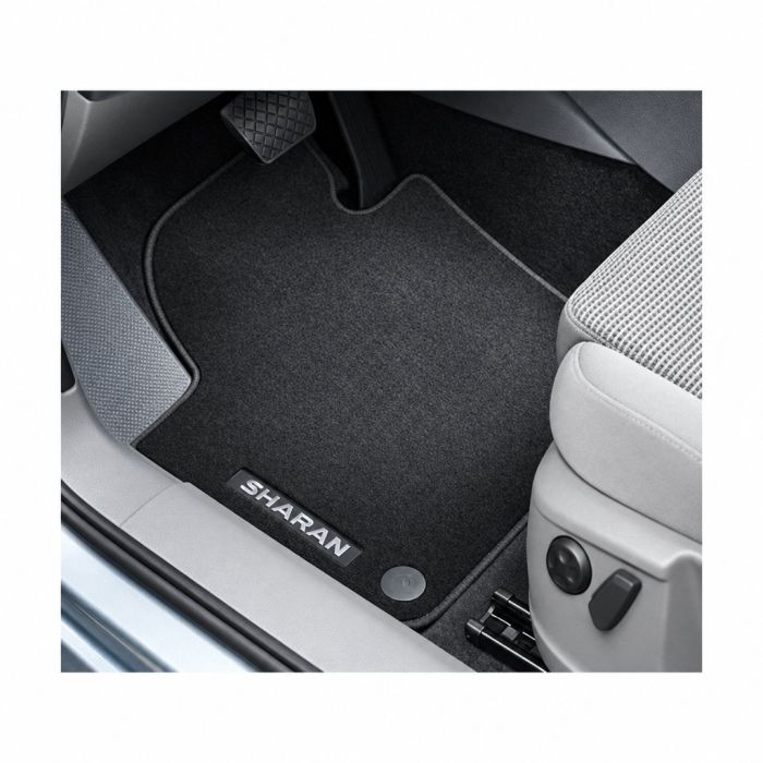 Volkswagen Sharan 2 (7N) velours mattenset - zwart