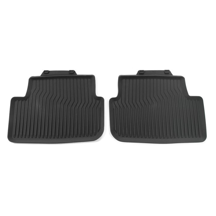 Audi A1 (GB) all-weather mattenset - achterzijde - zwart