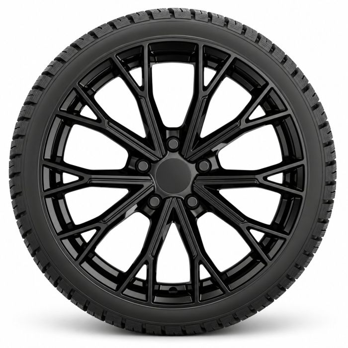 Audi Q6 e-tron (85H) winterset - hoogglans zwart (stijl 22)
