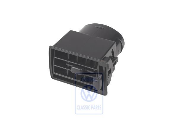Volkswagen Polo 2 (86C) luchtrooster - satijnzwart