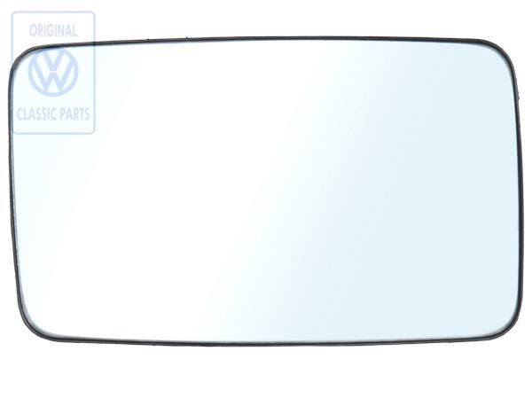 Volkswagen Polo 2 (86C) spiegelglas vlak met draagplaat