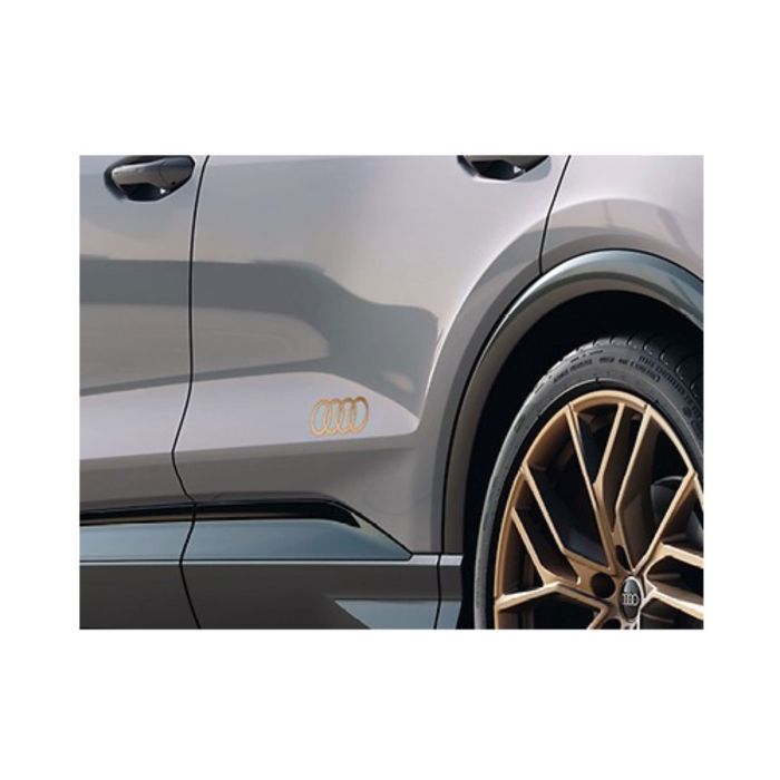 Origineel Audi decorfolie zijkant audi logo in brons
