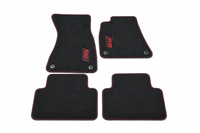 Audi RS5 (B10) mattenset velours (voor- en achterzijde) - expressrood