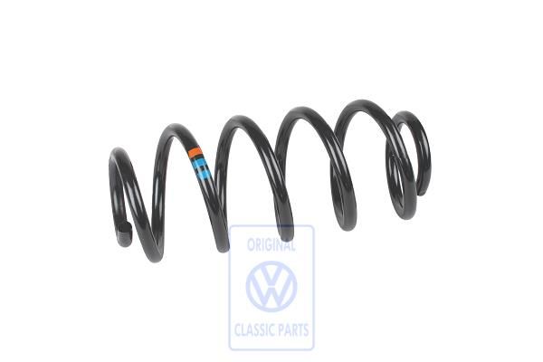 Volkswagen Passat B5 (3B) schroefveer sportonderstel - voor, oranje/blauw