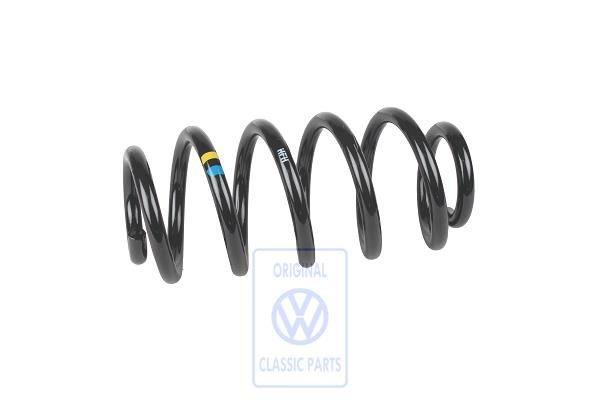 Volkswagen Passat B5 (3B) schroefveer sportonderstel - voor, geel/blauw