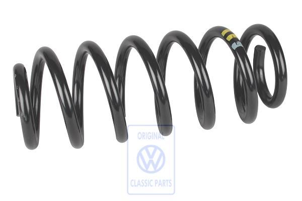 Volkswagen Passat B5 (3B) schroefveer pantservoertuig 6-cilinder - voor, groen/geel