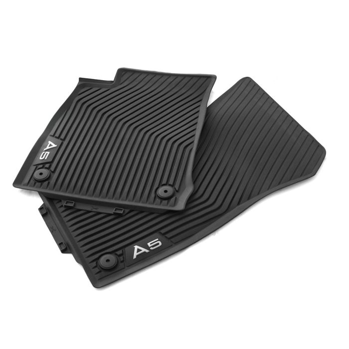 Audi A5 (B9) all-weather mattenset - voorzijde - zwart