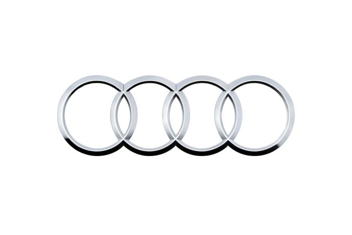 Origineel Audi logo - chroom