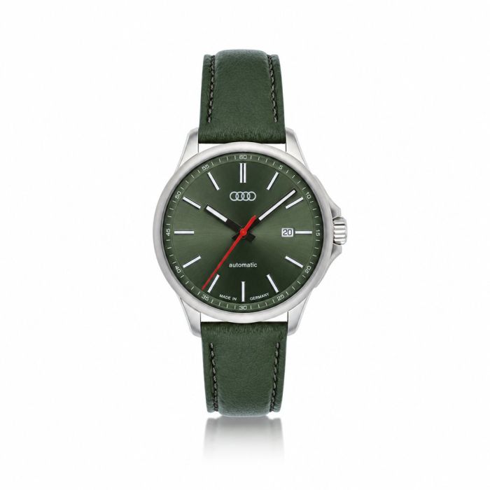 Audi automatisch horloge (zilver/grijsgroen)