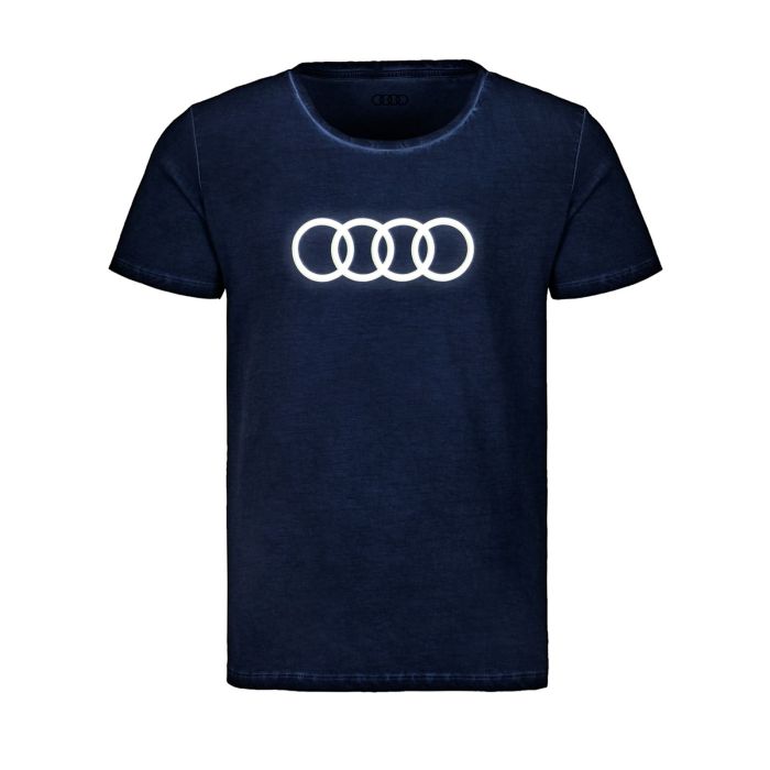 Audi T-shirt (blauw, ringen) – maat S