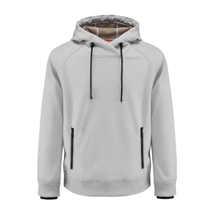 Audi softshell hoodie (unisex, lichtgrijs)