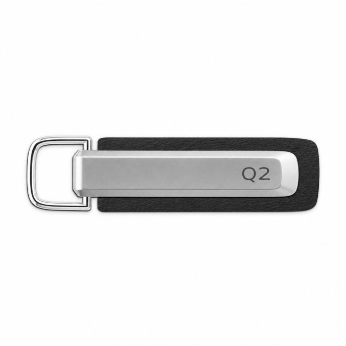 Audi Q2 sleutelhanger zilver / zwart