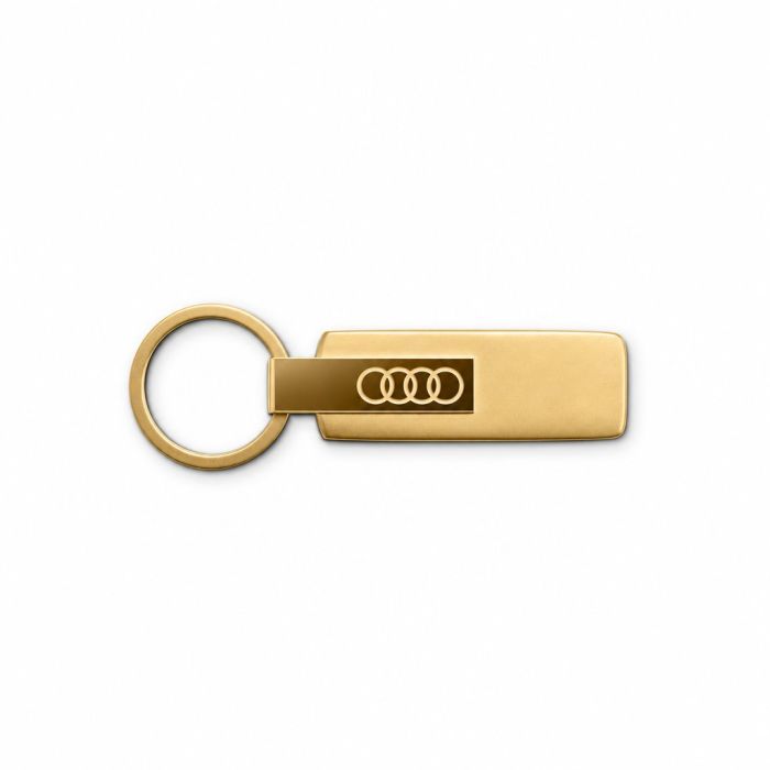 Audi sleutelhanger RVS goud