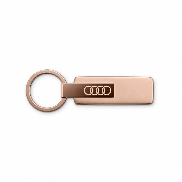 Audi sleutelhanger RVS rosé