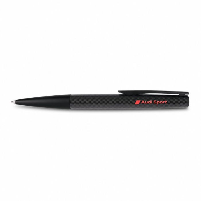 Audi Sport balpen met carbon zwart / rood