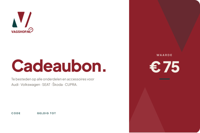 Vagshop cadeaubon €75,-