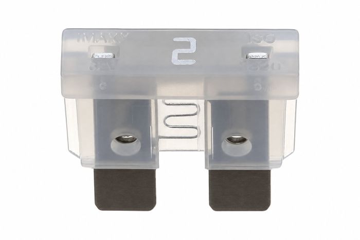 Originele platte zekering 19/2x5 (2A -grijs-)