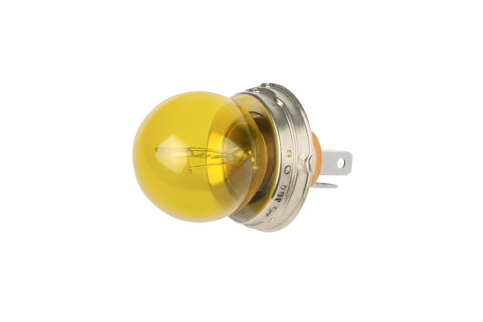 Originele gloeilamp, geelglas (R2/P45t 12v)